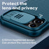 imluckies iPhone 12 Pro Max Case with Camera Cover, Hard PC Back & Soft Bumper, Protective Slim Fit