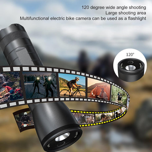 VBESTLIFE Flashlight Video Camera, 1080P 120° Wide Angle with LED Flashlight, USB Rechargeable Torch, IP66 Waterproof