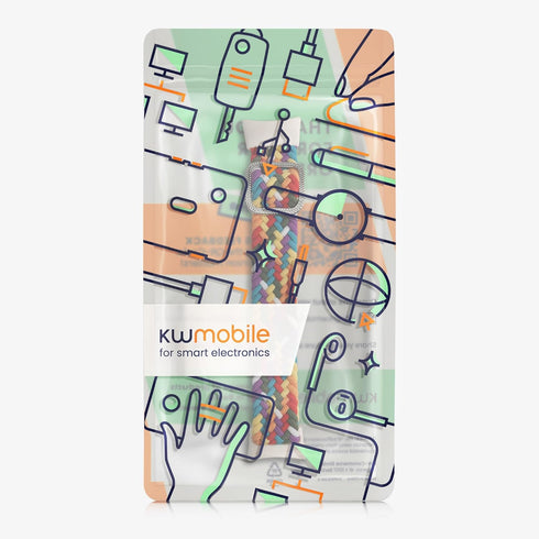 kwmobile Nylon Band, Replacement Strap Compatible with Xiaomi Mi Band 8 for Fitness Tracker