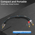 AIMHDUTY 1 2 Speaker-0.7 RCA Splitter Cable, Male to Female RCA Y Splitter Cable Stereo Aduio Video Adapter Extension