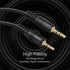TNP 2.5mm to 3.5mm Adapter Cable (3FT) - Bi-Directional Male to Male Stereo Audio Jack Extension Converter