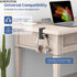 KIWIFOTOS Headphone Stand Holder Under Desk, PC Gaming Headset Hook with 360 Adjustable Rotating Arm Clamp & Cable Clip