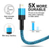 10 ft Long USB A to Lightning Cable, Fast Charging Cord for iPhone and More