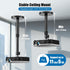 JUBOR 10.8" 15" 1/4" 360 120 Projector Ceiling Mount, - Extendable Length Ceiling Projector Stand with Screw