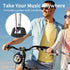 EBODA Waterproof Bluetooth Speaker - IP67 Shower Speaker with LED Light, Portable for Travel, Beach, Black Golden