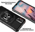 TJS Nokia C210 Case with Tempered Glass Screen Protector, Heavy Duty Drop Protection (Black)