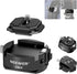 Neewer GM34 Camera Quick Release Plate Kit, Auto Lock Square QR Mount Plate with Arca Type Clamp Base