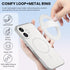 STEZHOU 12 Magnetic Silicone Ring Grip Phone Holder, Loop Grip, Compatible with Magsafe for iPhone Series (White