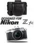 MegaGear MG2010 Ever Ready Genuine Leather Camera Case for Nikon Z fc (16-50mm) - Black