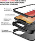 Diverbox iPhone 11 Case, Heavy Duty Shockproof Protection with Tempered Glass Screen Protector - Black
