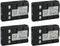 Kastar HHR-V211 / VW-VBS10E Battery 4-Pack Replacement for Panasonic NV-S65E, NV-S70, NV-S77, NV-S85, NV-S900 Cameras