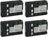 Kastar HHR-V211 / VW-VBS10E Battery 4-Pack Replacement for Panasonic NV-S65E, NV-S70, NV-S77, NV-S85, NV-S900 Cameras