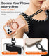 2 TORRAS Phone Lanyard Crossbody with Phone Tabs, Adjustable Anti Theft Phone Strap for All Phones, Premium Metal