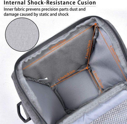 FOSOTO Compact DSLR Camera Bag, Shoulder Crossbody Case for Canon & Nikon with Waterproof Rain Cover