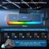 REESTECQI 15W iPhone16/15/14/13/12, (30CM+ 70CM Wireless Car Charger Pad, RGB Wireless Charger for Car Type C Non Slip