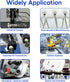 M12 8 Pin Aviation Connector, Male & Female Connector Field Wireable, IP67 Waterproof Straight A Code Shield for Cable