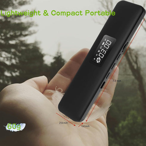 Under Pillow Bluetooth Speaker, Mini Bone Conduction Speaker, Sleep Headphones with Display, Timer for Insomniacs