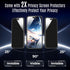MagSafe iPhone 15 Pro Case with Privacy Screen Protectors X2, 15FT Military Drop Protection, Shockproof 6.1"