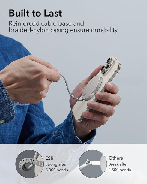 ESR for MagSafe Charger - Charging Pad for iPhone, Wireless Charger Compatible with iPhone 15/14/13/12 Series, Strong