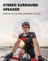 GOTOOLZ 5.4 12Hrs IPX7 Wearable Bluetooth Speaker, Bluetooth Clip On Wireless Speaker with Mic, TWS Function, Playtime