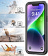 iPhone 14 Waterproof Case with Built-in Screen Protector, Shockproof Dustproof Full Body Protective IP68 Case, 6.1 inch
