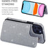 UEEBAI Case for iPhone 12 Pro Max 6.7 inch, Premium Glitter PU Leather Wallet Cover with Card Slots and Stand Function