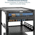 Tecmojo 2 Pack 1U Cover,2.6 12 19 inch Server Rack Horizontal Cable Management with Depth Plastic Cable Manager,Rack