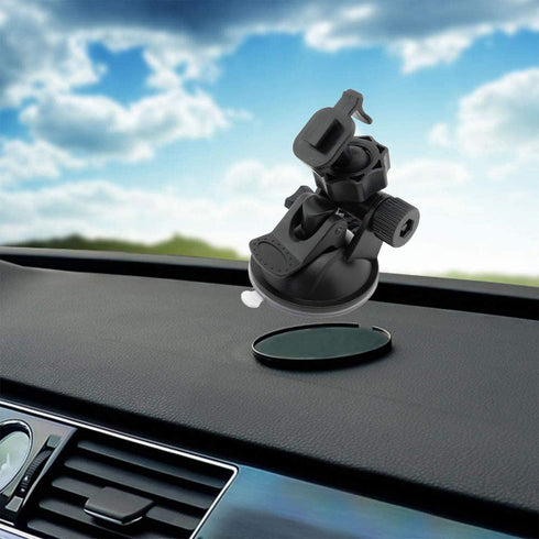 Dashboard Adhesive Mounting Disk - Circular Adhesive Sticky Suction Cup Base Adapter Plate for Car Dash Cam, Garmin,
