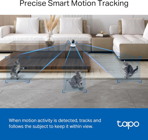 Tapo 2K 2-Way C220) TP-Link QHD Pan/Tilt Security Camera for Pet Camera, Baby Monitor, Motion Detection, Motion