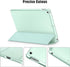 DTTO for iPad 9th/8th/7th Generation 10.2 inch Case, Premium Silk Pattern Slim Trifold Stand Cover - Matcha Green