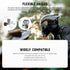 NEEWER Motorcycle Helmet Chin Strap Mount Kit - Compatible with GoPro Hero 13-7, Magnetic Quick Release Adapter