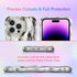 UEEBAI Case for iPhone 15 Pro 6.1 inch, Cute Solid Color Curly Wave Shape Shockproof Soft Bumper Phone Case - Silver