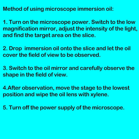 Microscope Immersion Oil, 3/4 oz (25ML), Type A, Easy to Remove for Microscope Use
