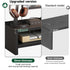 2-Tier 15.7 Inch Wooden Monitor Stand Riser, Desk Shelf with Storage Organizer, Ergonomic Computer Stand, Storage