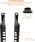 Server Rack Depth Extender - 2U, 4inch / 10 cm, TAA Compliant Rack Mount Adapter Kit, Network Rack Extender