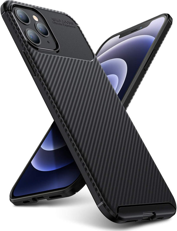 ORIbox for iPhone 12 Pro Max Case Black, Durable Lightweight Shockproof Cover, Slim Phone Case for iPhone 12 Pro Max