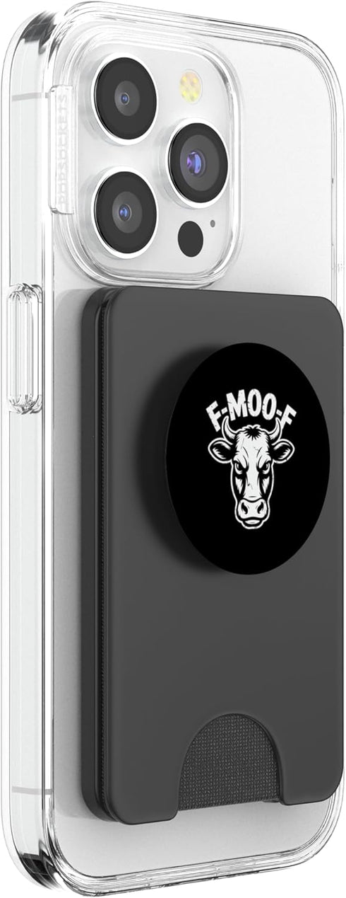 Farm Cow Humor Ranch Dairy Sarcasm Meme F MOO F Angry Cow Farm Humor Ranch Dairy Meme PopSockets PopWallet for MagSafe