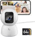 CINMOORE 5MP Camera for Home Security, Free 64GB SD Card, Non-Subscription AI Human/Pet/Facial