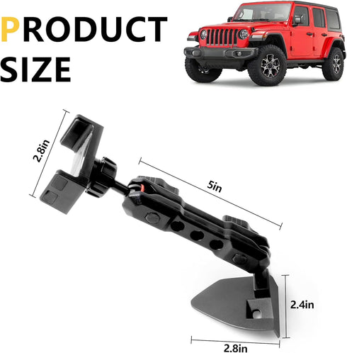 Phone Mount Holder for Jeep Wrangler, Dashboard Phone Holder Mount for 2018-2023 Jeep Wrangler JL Accessories, 1 Pack,
