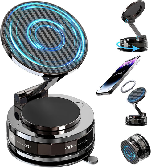 NZKEEYZI Phone Holders for Your car, Car Phone Holder for Magsafe[Upgraded Suction &