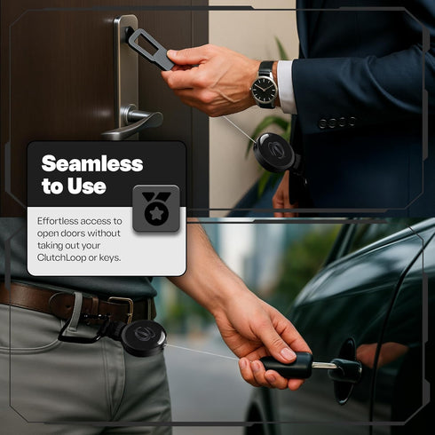 Universal Anti-Theft Phone Tether with Retractable Steel Line - Secure Your Devices