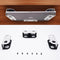 Under Desk Laptop Storage Mount, Metal Holder for Devices Thickness 1.37", with Anti-Scratch Silicone (White)