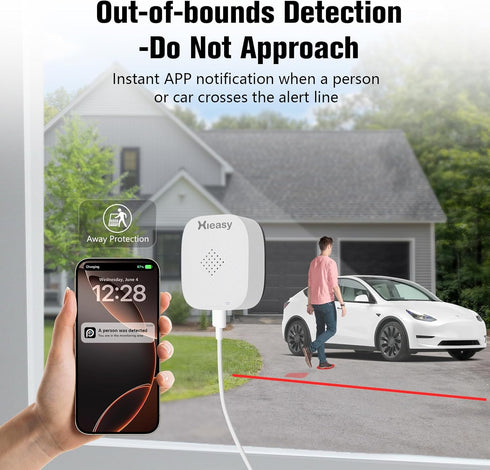 Hieasy 4MP 2.5K 2.4G 5G Setup, 24/7 32GB Window Camera, No Monthly Subscription, Full Color Night Vision, AI Smart