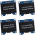 MELIFE 4pcs 1.54 Inch OLED I2C IIC Display Module, 128x64 Pixel SSD1309 Driver