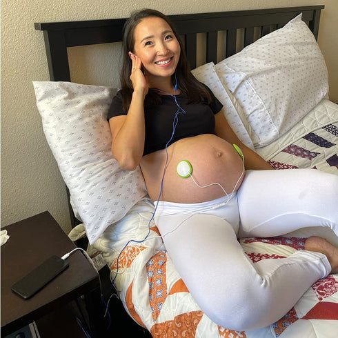 Premium Baby Bump Headphones - Award-Winning Pregnancy Speakers to Play Music and Talk to Your Baby, White