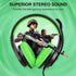 ShinePick Kids Headphones, Over-Ear Gaming Headphones with Microphone and Volume Control for Kids Teens Online School,