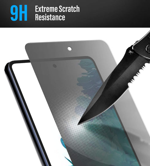 magglass Privacy Screen Protector for Samsung S20 FE, Tempered Glass Anti Spy Display Guard, Case Compatible