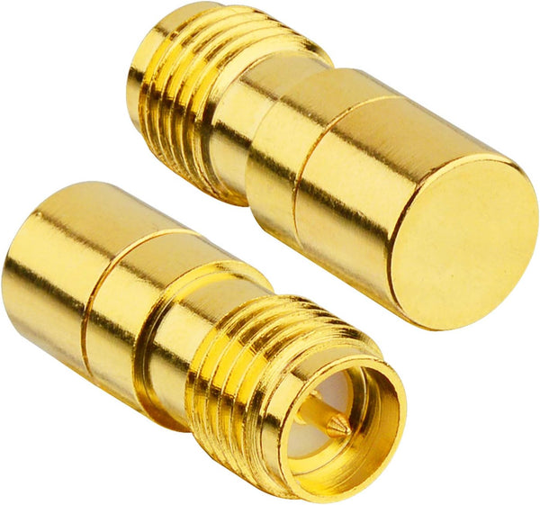 Coaxial Terminators DC to 6GHz RP SMA Female Connector, In-Line RF Coaxial Matched Terminator Pack of 2