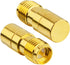 Coaxial Terminators DC to 6GHz RP SMA Female Connector, In-Line RF Coaxial Matched Terminator Pack of 2