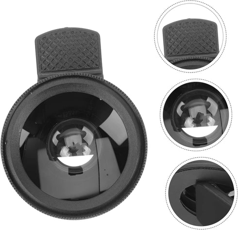External Camera Mobile Phone Lens, 2 in 1 Macro Lens Clip, Professional Macro Lens with Universal Clip, Optical Glass